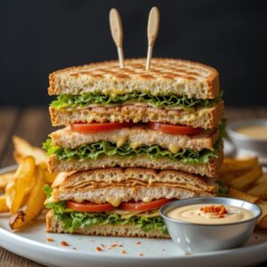 Chicken Tikka Club Sandwich