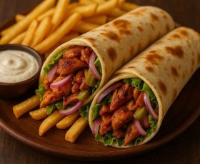 Chicken Garlic Mayo Roll