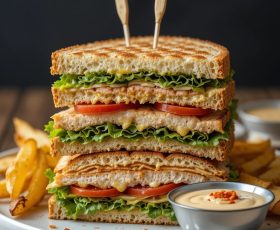 Chicken Tikka Club Sandwich