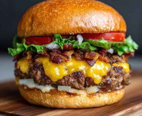 Smash Beef Cheese Burger